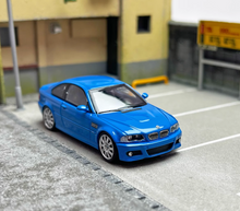 Load image into Gallery viewer, SH 1:64 Blue M3 E46 CLS Coupe Racing Sports Model Diecast Metal Car New