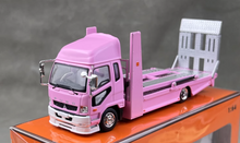 Load image into Gallery viewer, GCD 1:64 Pink Fuso Fighter Mk2 Double Deck Tow Model Diecast Metal Car New