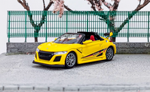 Load image into Gallery viewer, Mortal 1:64 Yellow S660 Mugen Convertible Sports Model Diecast Metal Car New