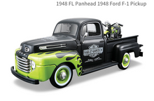Load image into Gallery viewer, Maisto 1:24 1948 FL Panhead F1 Pickup Truck Motorcycle Model Toy Metal Car BN