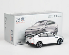 Load image into Gallery viewer, XCARTOYS 1:64 Silver Xpeng G6 EV Electric Vehicle SUV Model Diecast Metal Car