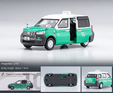 Load image into Gallery viewer, TINY 1:76 Green Hongkong Taxi Comfort Hatchback Toyota Hybrid Model Toy Metal Car BN