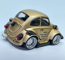 Load image into Gallery viewer, DK 1:64 HEC Gold RWB Beetle Widebody Cute Q Sports Model Diecast Metal Car New Collection