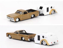Load image into Gallery viewer, Maisto 1:64 1967 El Camino Pickup Traveler Trailer Tow & Go Model Metal Car