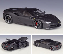 Load image into Gallery viewer, Bburago 1:24 Black SF90 Stradale Racing Sports Model Toy Diecast Metal Car BN