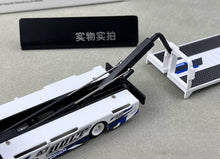 Load image into Gallery viewer, Supcar 1:64 White H300 Flatbed Trailer Truck Model Diecast Metal Car New Collection