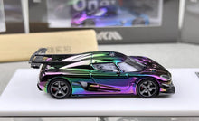 Load image into Gallery viewer, HKM 1:64 Electroplated Green One 1 Racing Sports Model Diecast Metal Car New Collection