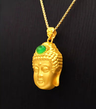 Load image into Gallery viewer, Nature Jade Budha Pendant Necklace Gift Jewelry charm Blessing Lucky Fortune new