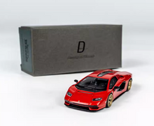 Load image into Gallery viewer, DM 1:64 Red Countach LPI800-4 Racing Sports Model Diecast Metal Car New Collection