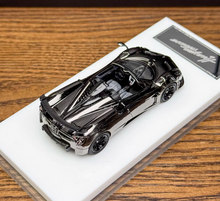 Load image into Gallery viewer, HH 1:64 Plating Black Huayra Tricolore Convertible Model Diecast Metal Car New Collection