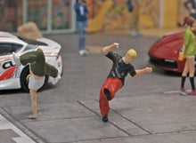 Load image into Gallery viewer, 1:64 Painted Figure Mini Model Miniature Car Scenes Resin Hip Hop Breaking Boy