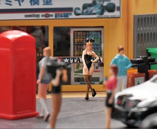 Load image into Gallery viewer, 1:64 Painted Figure Mini Model Miniature Car Scenes Resin Toy Rabbit Bunny Girl