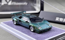 Load image into Gallery viewer, FY 1:64 Green Countach LP5000 S QV Racing Sports Model Diecast Metal Car New Collection