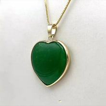 Load image into Gallery viewer, Nature Jade Heart Love Pendant Necklace Gift Jewelry charm Blessing Jewelry a