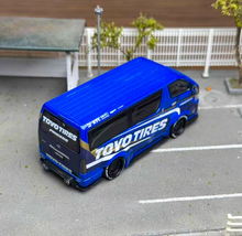 Load image into Gallery viewer, Tarmac 1:64 Blue Hiace Widebody Van TOYO Sports Model Diecast Metal Car New Collection