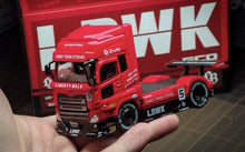 Load image into Gallery viewer, GCD 1:64 Red UD Quon LBWK Truck Tractor #5 Sports Model Diecast Metal Car New Collection