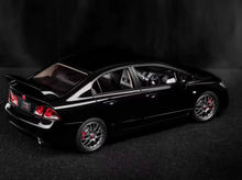 Load image into Gallery viewer, WELL 1:18 Black JDM Civic Vtec Type R FD2 Sports Diecast Model Metal Car New