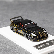 Load image into Gallery viewer, DK 1:64 Black GTR R35 RR Racing Sports Model Diecast Metal Car New Collection