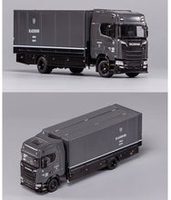Load image into Gallery viewer, GCD 1:64 Grey Scania S730 Enclosed Double Deck Tow Truck Model Diecast Metal