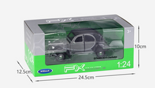 Load image into Gallery viewer, WELLY 1:24 2CV 6 Charleston Vintage Classic Model Diecast Metal Car Display