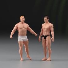 Load image into Gallery viewer, 1:64 Painted Figure Model Miniature Resin Diorama Sand Toy Muscular Man Strong New