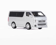 Load image into Gallery viewer, Masdi 1:64 2010 Silver Hiace Mini Van MPV Sports Model Diecast Metal Car New Collection