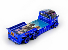 Load image into Gallery viewer, Liberty 1:64 Blue VW T1 6x6 Flatbed Tow Truck Sport Model Diecast Metal Car