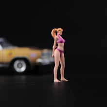 Load image into Gallery viewer, 1:64 Painted Unpainted Figure Model Miniature Resin Diorama Beauty Bikini Girl New