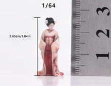 Load image into Gallery viewer, 1:64 Painted Figure Model Miniature Resin Sand Japanese Kimono Woman Traditional