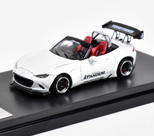 Load image into Gallery viewer, SW 1:64 JDM White Miata MX5 Convertible Pandem Sport Model Diecast Metal Car