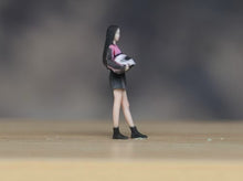 Load image into Gallery viewer, 1:64 Painted Figure Model Miniature Resin Diorama Sand Trendy Girl with Helmet