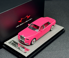 Load image into Gallery viewer, HH 1:64 Pink Phantom 8 Extended Wheelbase Sports Model Diecast Resin Car New Collection