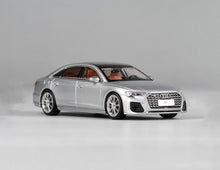 Load image into Gallery viewer, JKM 1:64 Silver S8 L D5 Luxury Sedan Sports Model Diecast Metal Car New Collection