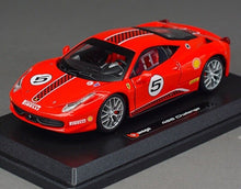 Load image into Gallery viewer, Bburago 1:24 Red 458 Challenge Racing Sports Model Toy Diecast Metal Car BN
