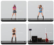 Load image into Gallery viewer, 1:64 Painted Figure Model Miniature Resin Diorama Scene Super Star Singers Girl
