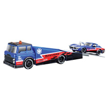 Load image into Gallery viewer, Maisto 1:64 Ramp Trailer Truck 1969 CORVETTE COUPE Model Toy Metal Car