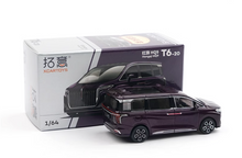 Load image into Gallery viewer, XCARTOYS 1:64 Purple Hongqi HQ9 MPV Mini Van Model Diecast Metal Car New Collection