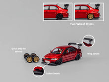 Load image into Gallery viewer, CM 1:64 Red JDM Lancer Evo 9 IX Voltex Sports Model Diecast Metal Car New Collection
