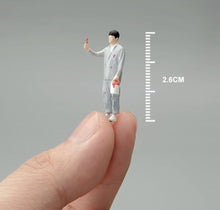 Load image into Gallery viewer, 1:64 Painted Figure Mini Model Miniature Car Scenes Resin Painter Worker Man