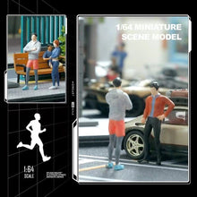 Load image into Gallery viewer, 1:64 Painted Figure Mini Model Miniature Resin Diorama Sand Running Sports Man