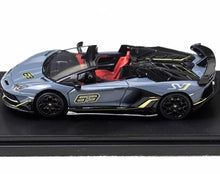 Load image into Gallery viewer, RM 1:64 Grey Aventador svj #63 Sports Model Diecast Metal Car BN
