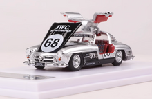 Load image into Gallery viewer, BSC 1:64 Silver 1955 300SL #68 Coupe Sport Classic Model Diecast Metal Car New Collection