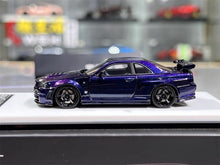 Load image into Gallery viewer, BZMW 1:64 Purple Skyline GTR R34 NISMO Z-Tune Model Diecast Resin Car New Collection