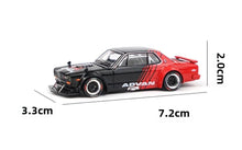 Load image into Gallery viewer, Poprace 1:64 Advan Skyline GTR V8 Drift Hakosuka Model Diecast Metal Car New Collection