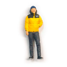 Load image into Gallery viewer, 1:64 Painted Figure Mini Model Miniature Resin Diorama Winter Down Jacket Man