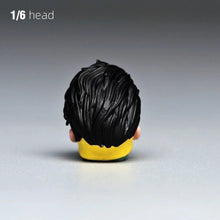 Load image into Gallery viewer, 1:12 Painted Head Figure Model Miniature Resin Diorama Face Man Cool Super Boy Collection