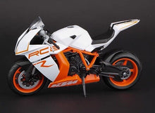 Load image into Gallery viewer, WELLY 1:10 White KTM 1190 RC8 R Sports Racing Model Diecast Metal Motorcycle