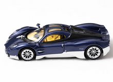 Load image into Gallery viewer, CCA 1:64 Navy Blue Silver Utopia Racing Sports Model Diecast Metal Car New Collection