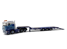 Load image into Gallery viewer, 1:148 Blue Scania Highline Low Loader Trailer Truck Model Diecast Metal Car