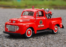 Load image into Gallery viewer, Maisto 1:24 1936 EL Knucklehead 1948 F1 Pickup Truck Motorcycle Model Metal